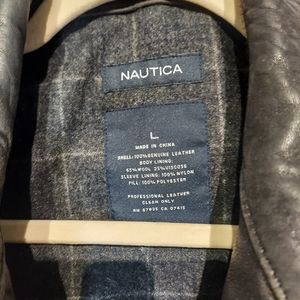 Nautica vintage leather jacket